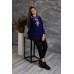 Embroidered tunic "Midnight Flowers"